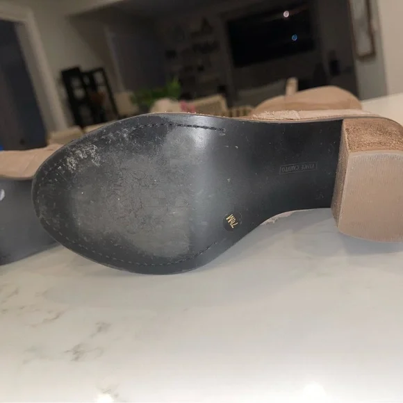 Vince Camuto “Madolee” Taupe Suede Over-the-Knee Block Heel Boots - Picture 8 of 16